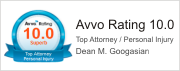 Dean Googasian AVVO rating